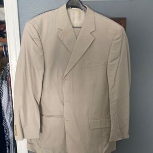 Tan Seersucker suit